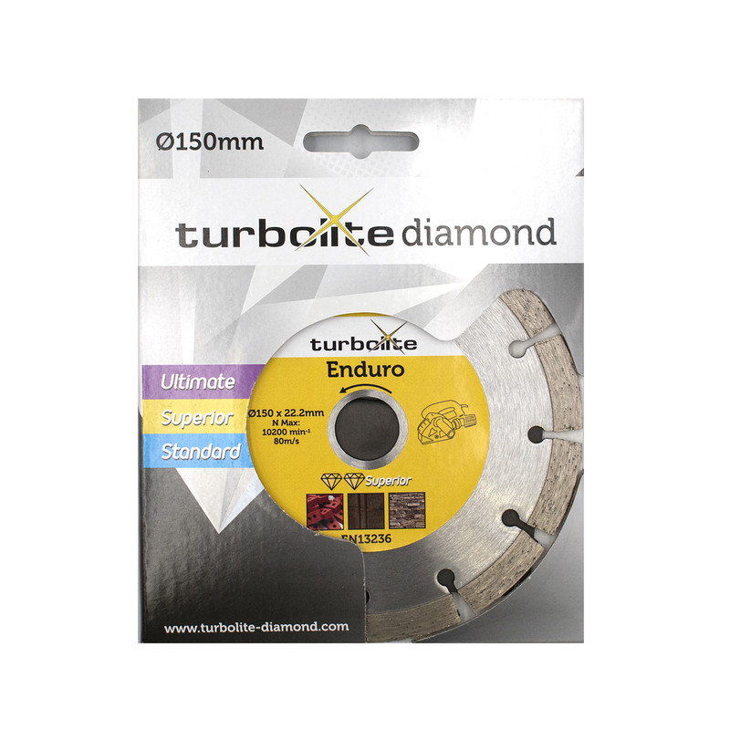 Turbolite Superior Enduro diamantschijf universeel 150x22,2mm