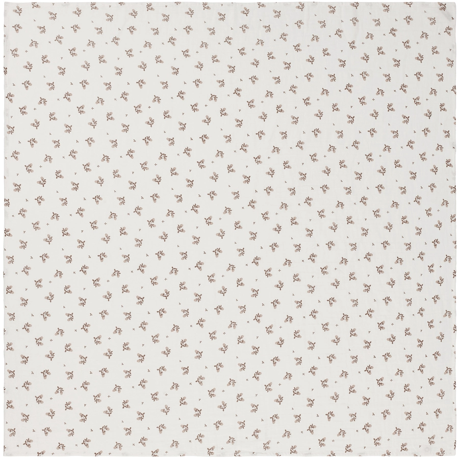 Noppies Einzelnes Mulltuch Blooming Clover 120x120 cm Jet Stream