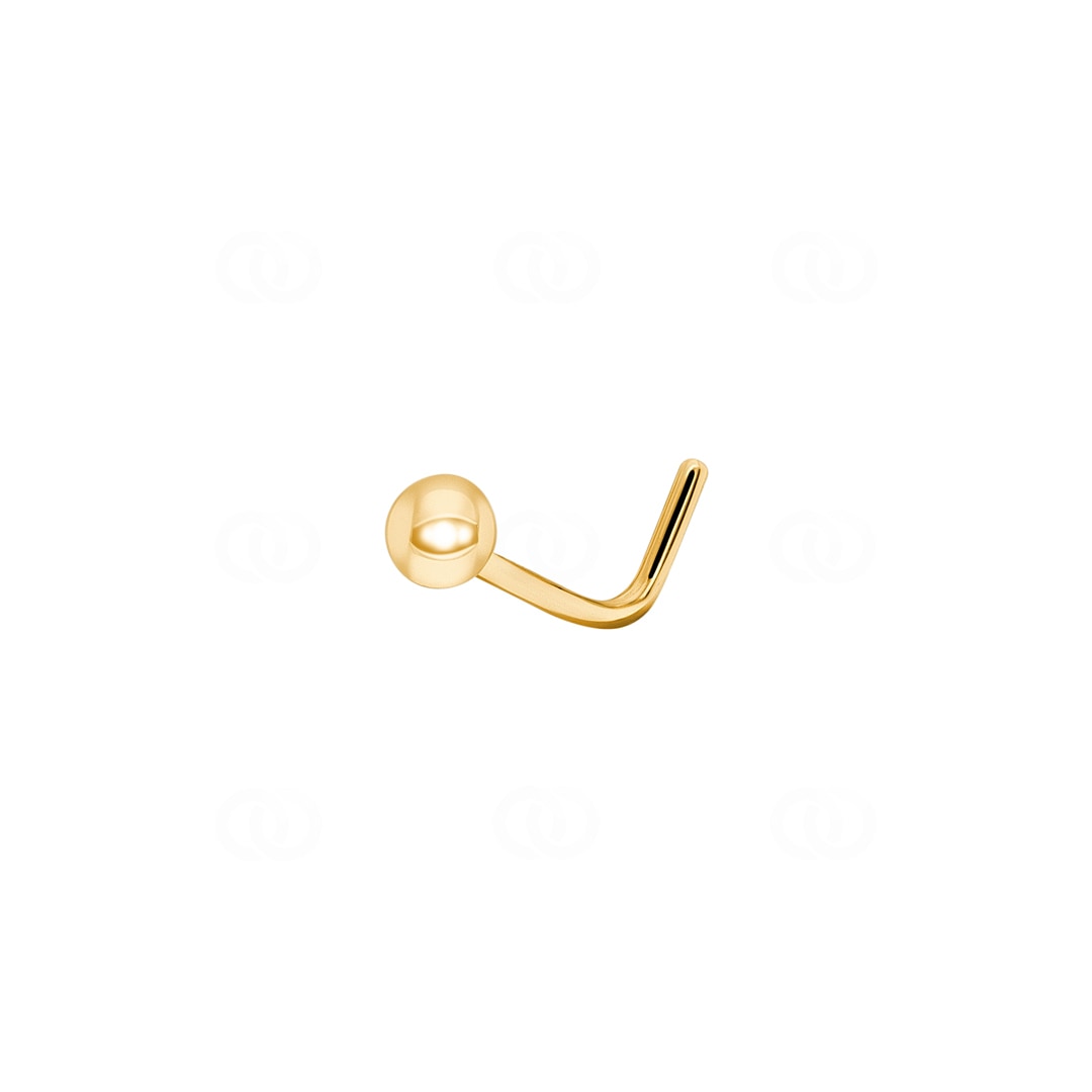 Nasenpiercing Winkel 750/18 K Gelbgold