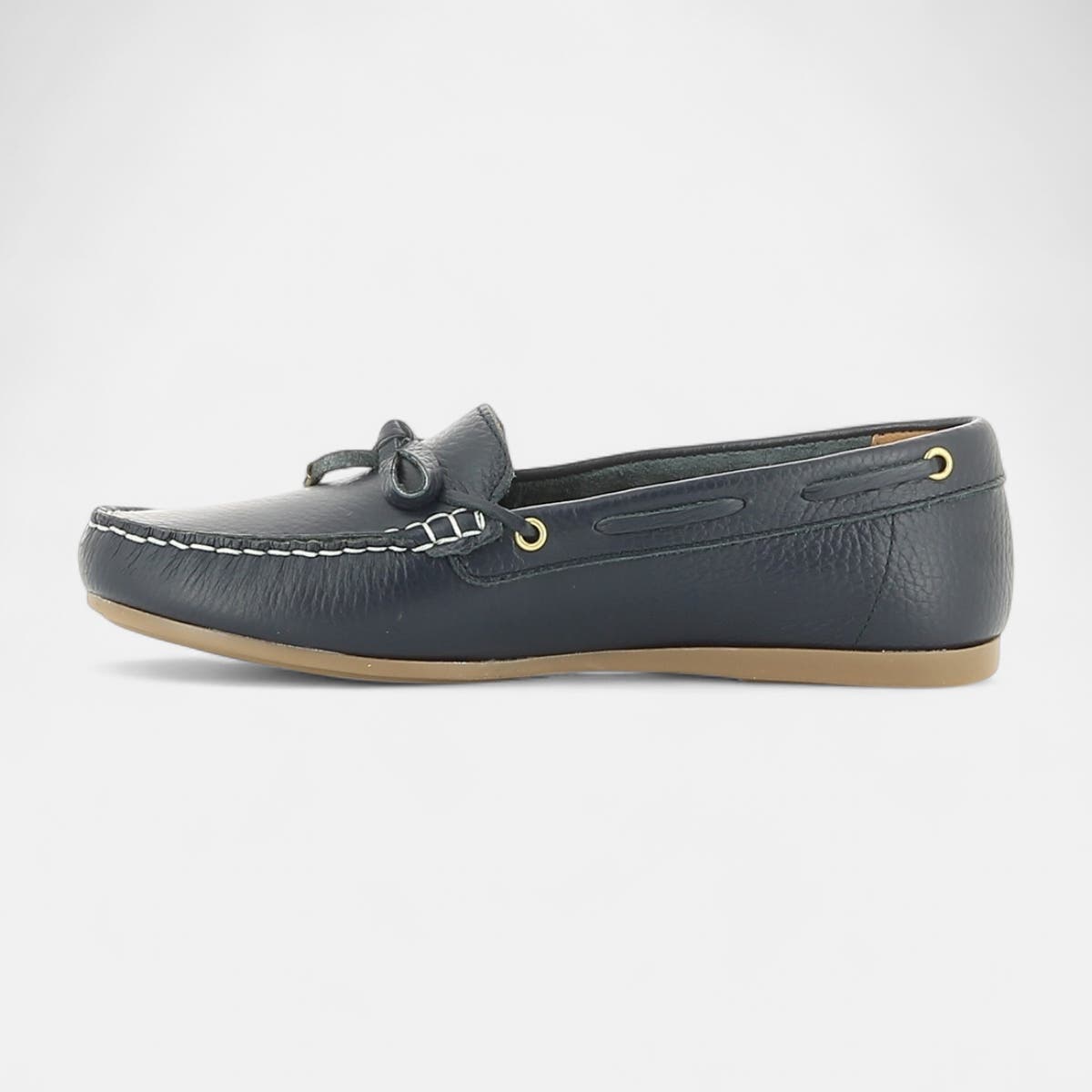 Mocassins Femme en cuir bleu marine