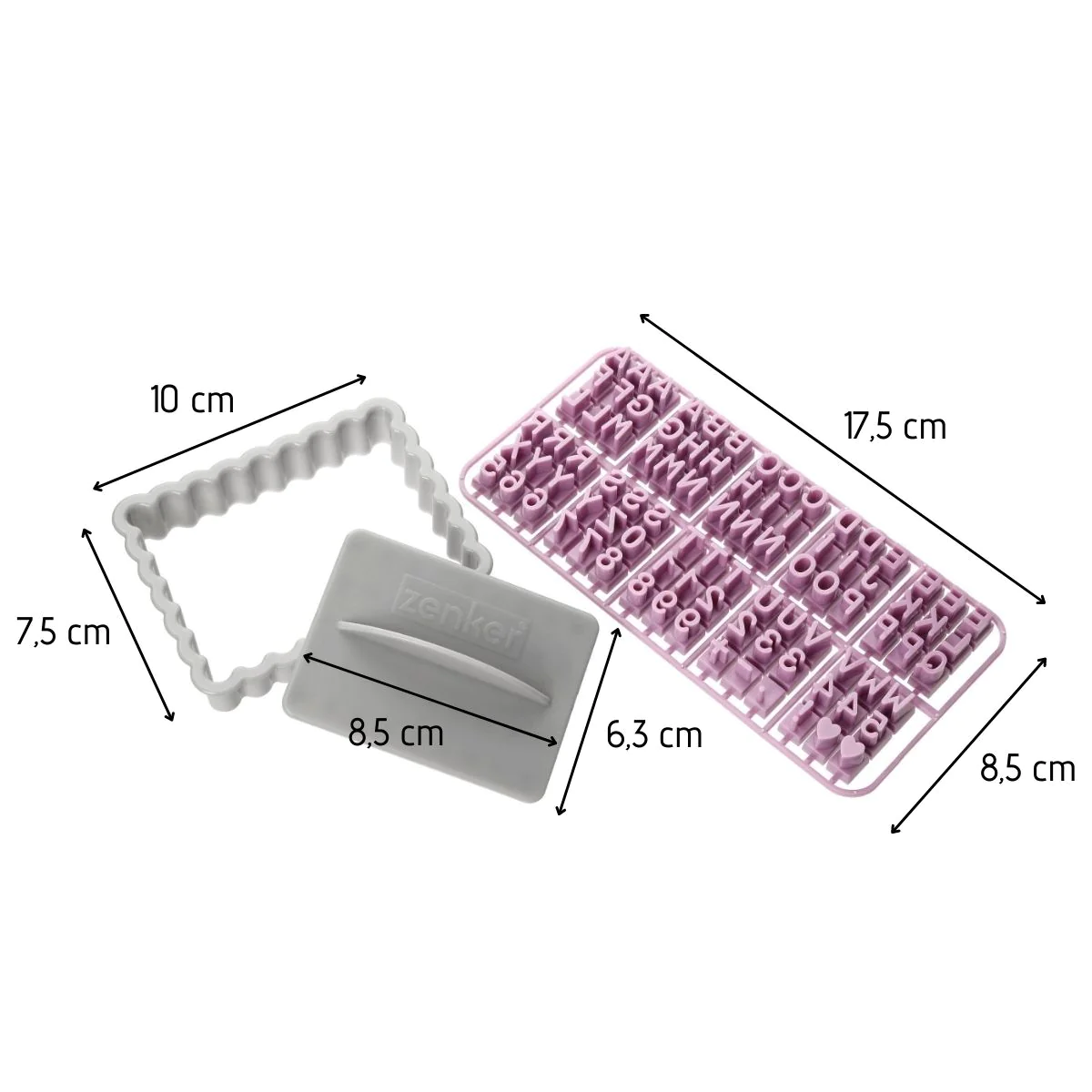 Tampon alphabet pour biscuit Smart Pastry Zenker