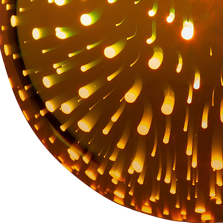 Ampoule LED linéaire Globe E27 20lm 4W blanc chaud ⌀9,5cm jaune