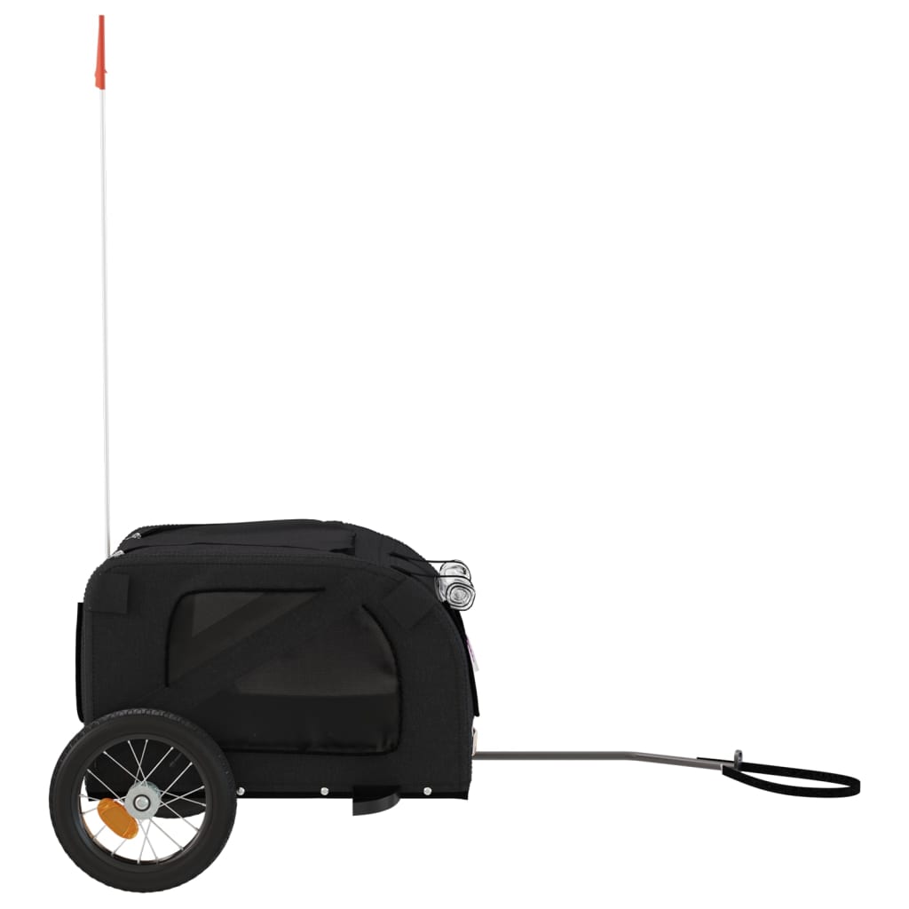 Remorque de vélo pour animaux de compagnie noir