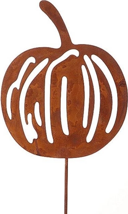 Tuinsteker pompoen bruin 15 x 12 x 1 cm