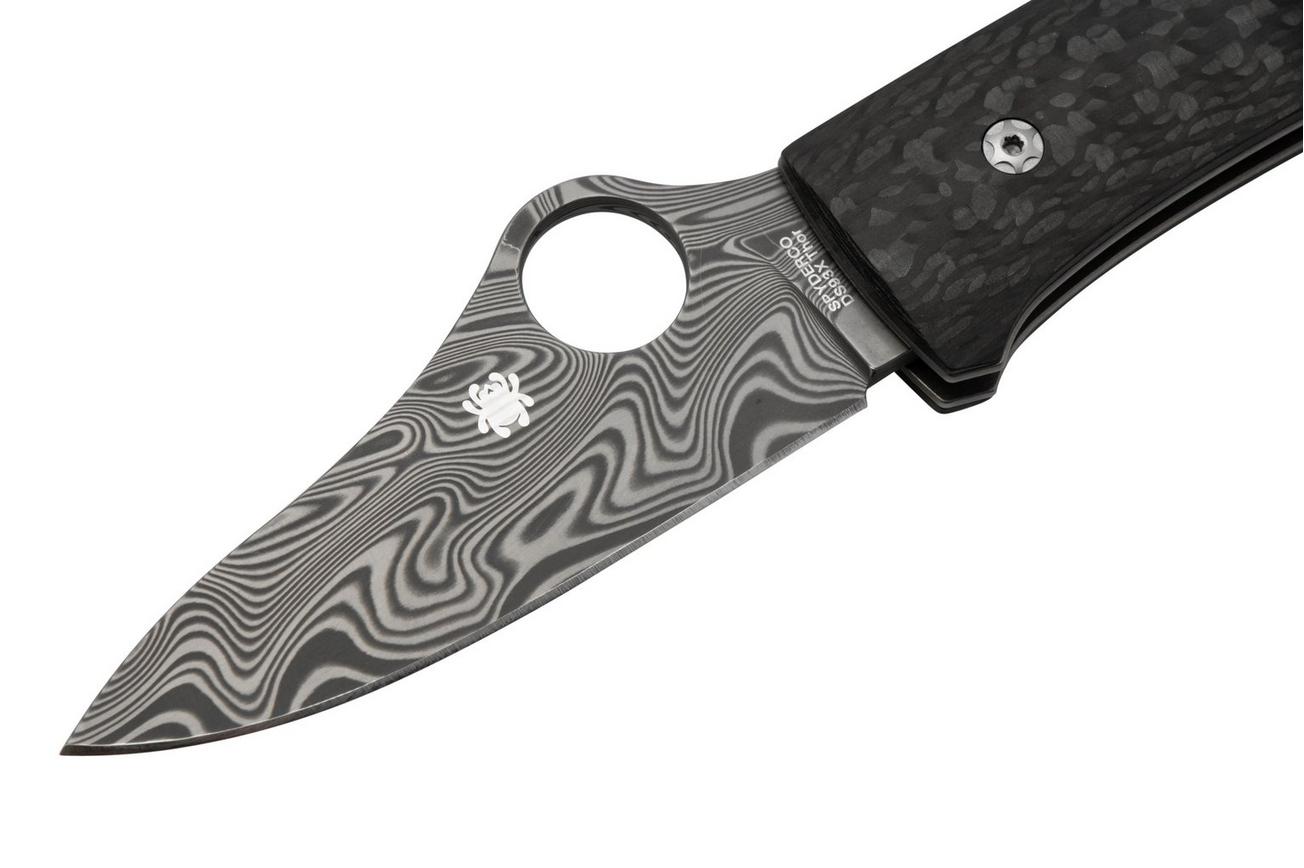 Spyderco SpyOpera C255CFPD Carbon Fiber, Damasteel, Sprint Run zakmes