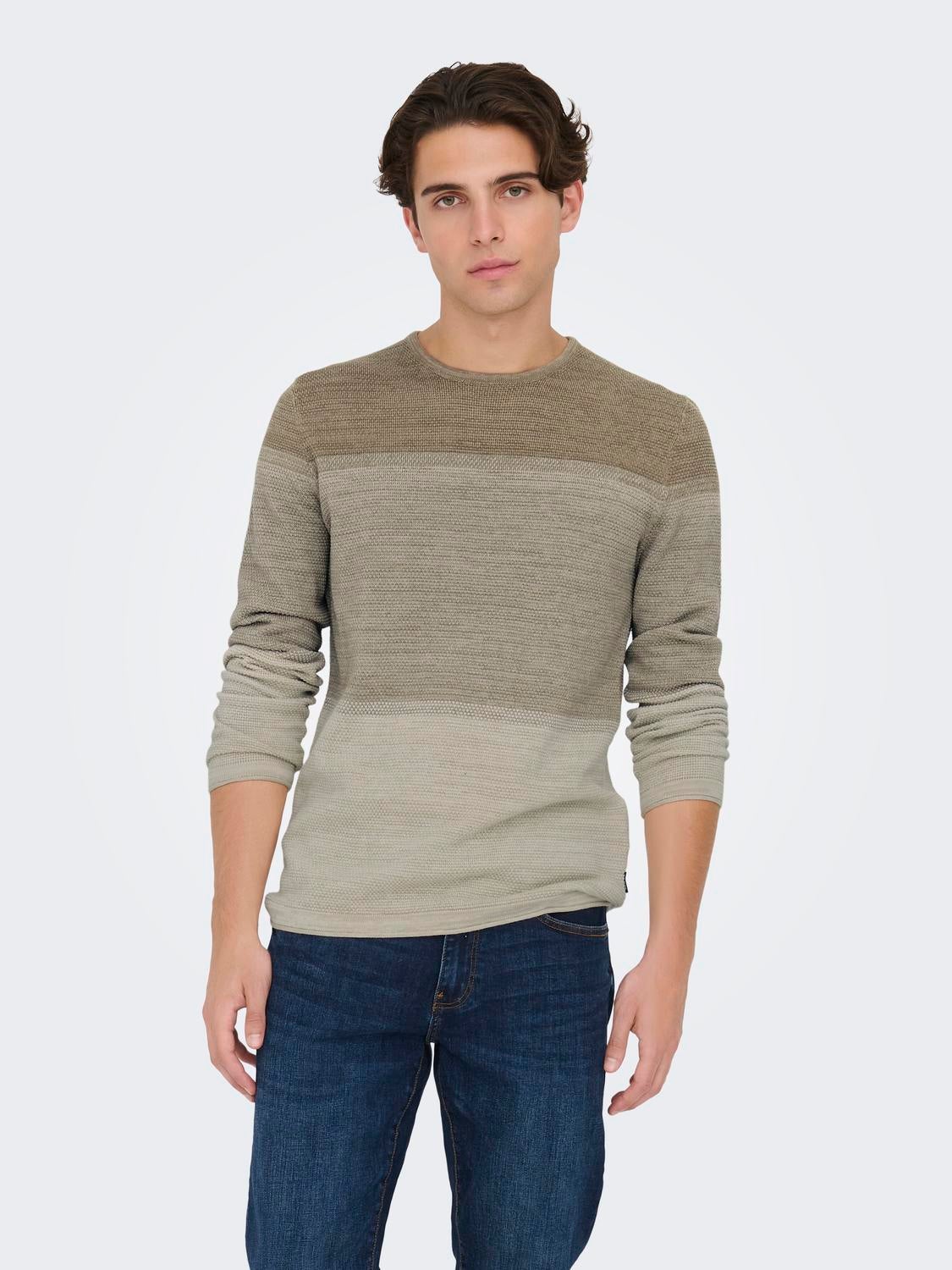 ONSPANTER Pullover Chinchilla
