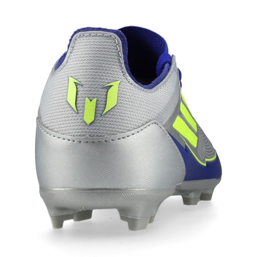 adidas F50 Messi Elite FG La Vida Rapida - Argenté/Jaune/Bleu Enfant