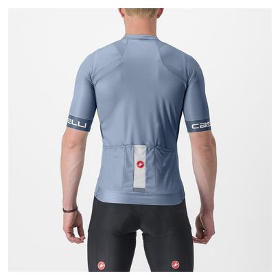 Maillot Manches Courtes Castelli Entrata VI Bleu