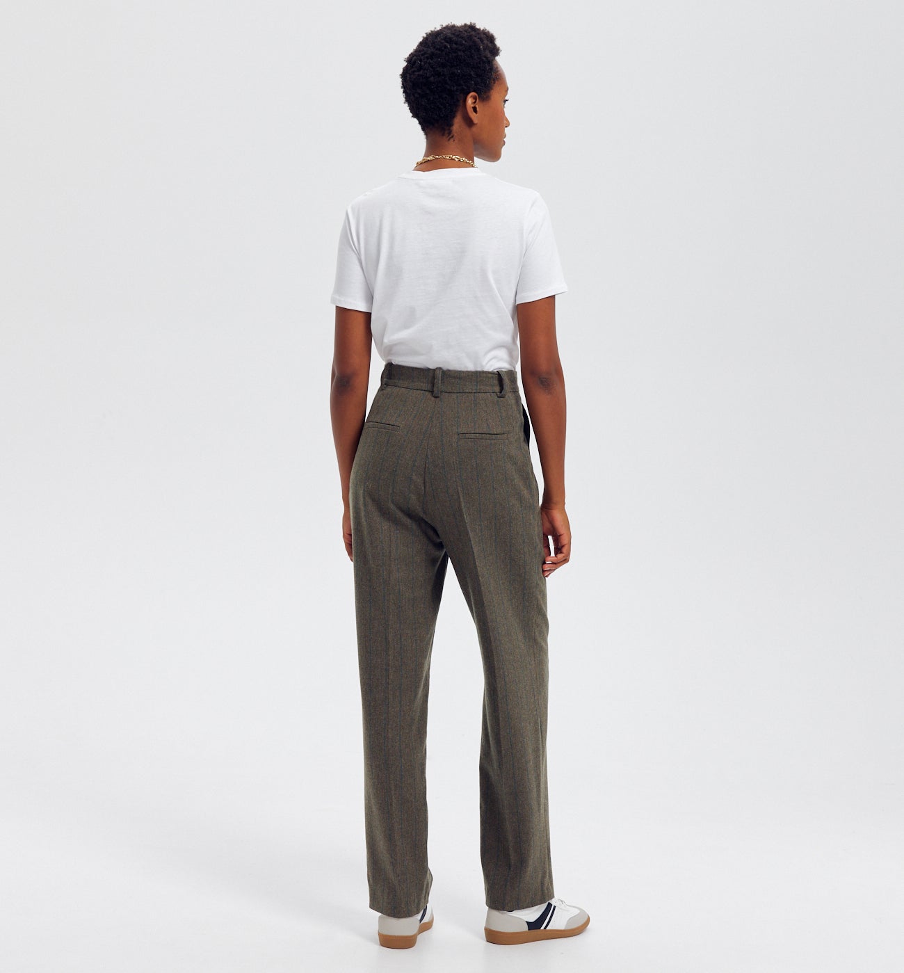 Pantalon de tailleur - Imprimé kaki