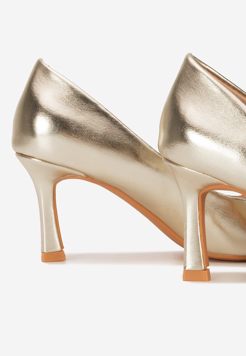 Chaussures à talon dorées Seliria