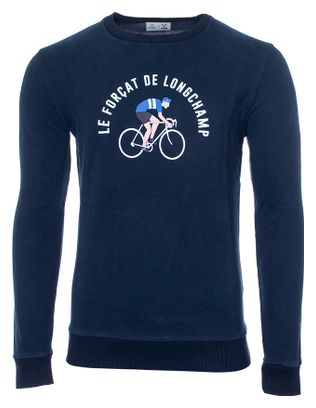 Sweatshirt LeBram x Sports d'Époque Forçat de Longchamp Bleu Foncé