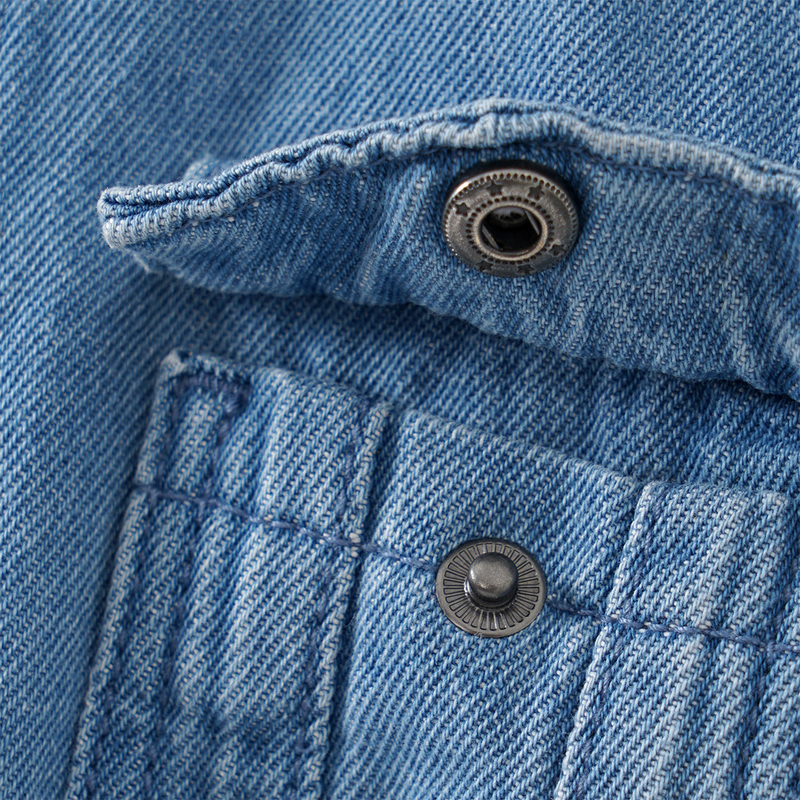 Topomini Pure Collection Baby Jeansjacke aus Bio-Baumwolle hellblau