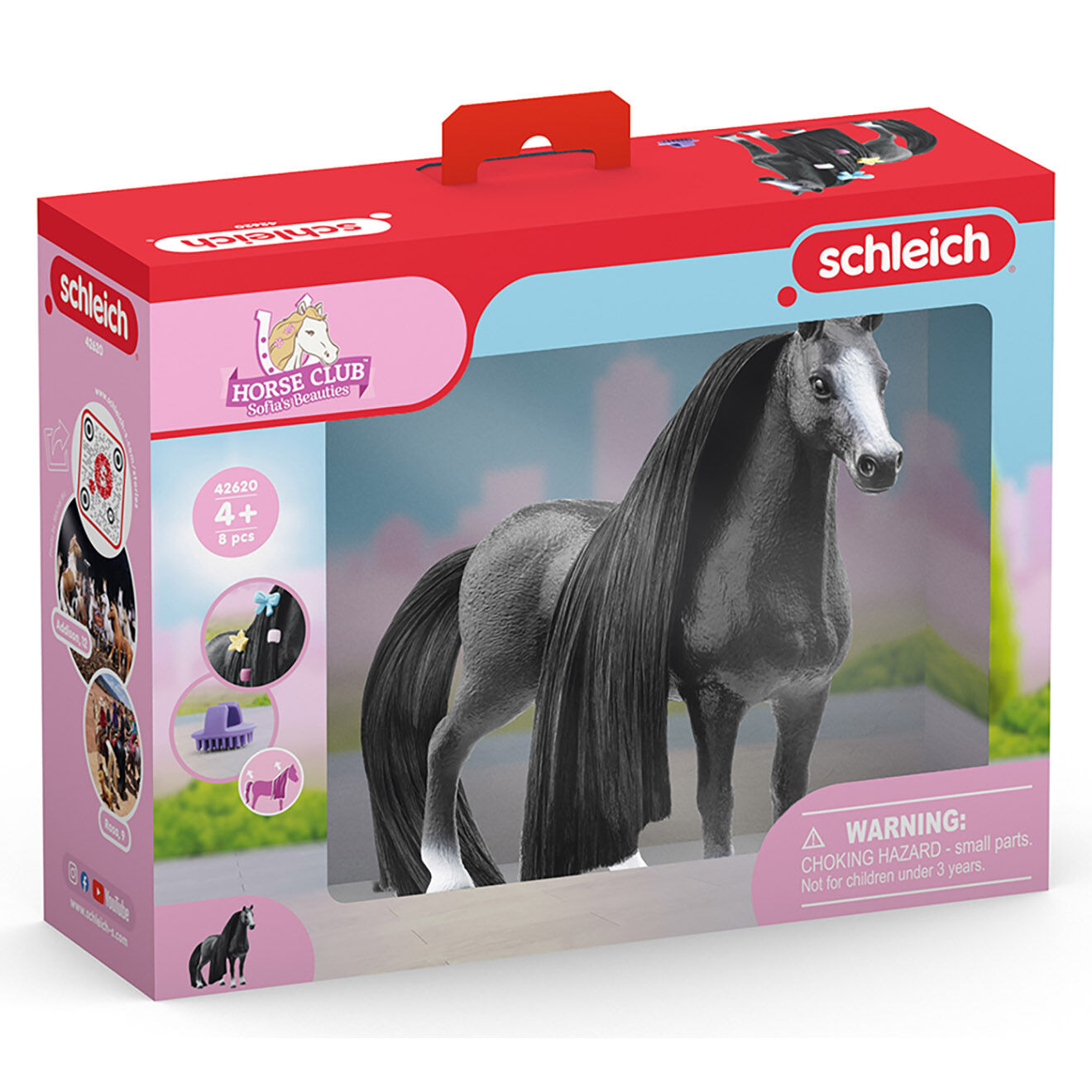 Schleich Jument Quarter Horse à coiffer multicolore