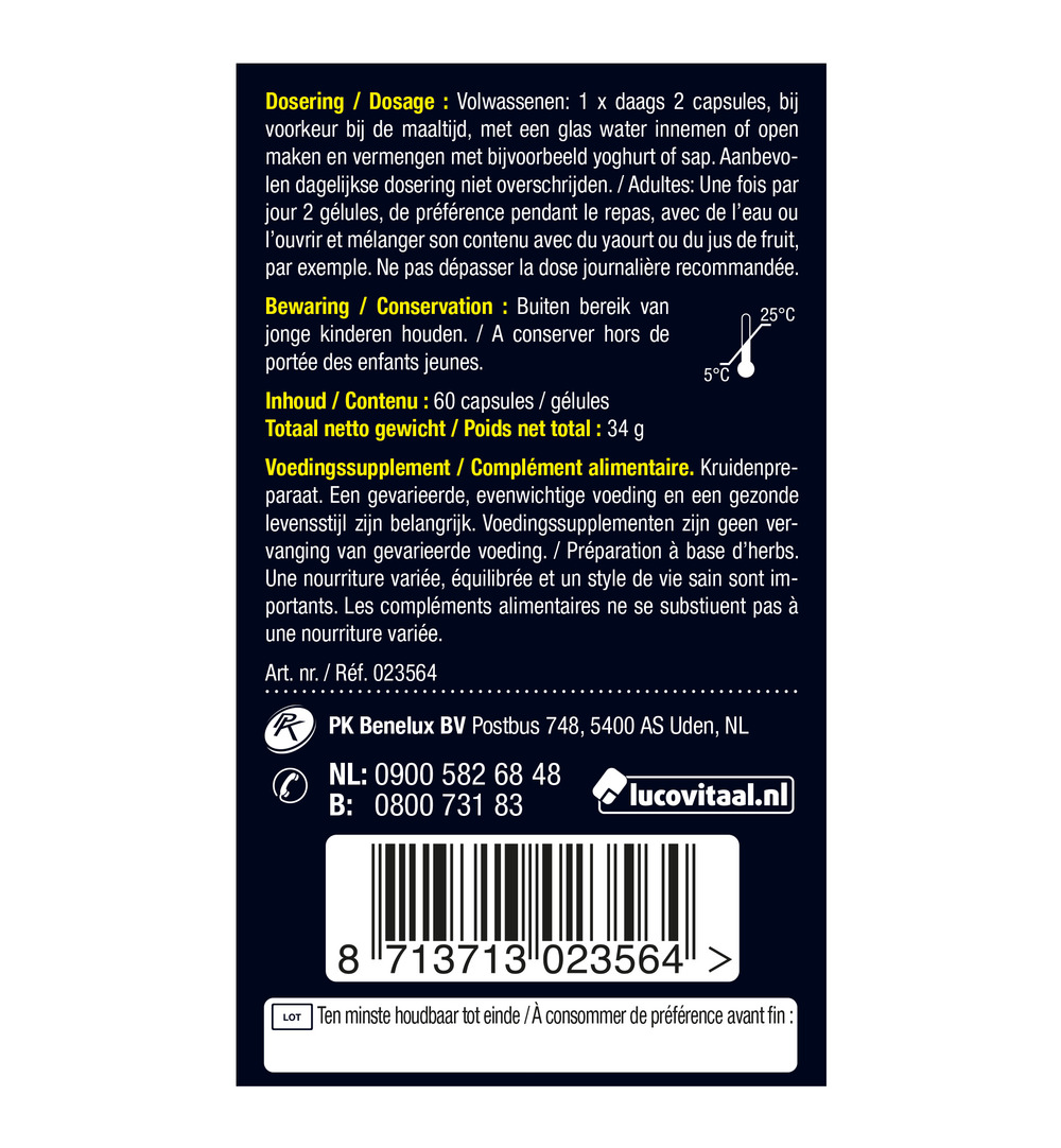 Lucovitaal Spijsvertering (60 capsules)