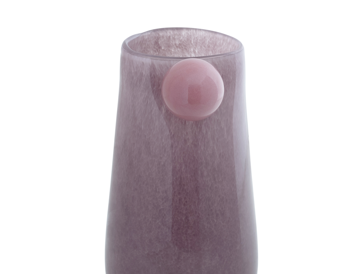 Vase Bolita glass medium soft purple w. soft pink