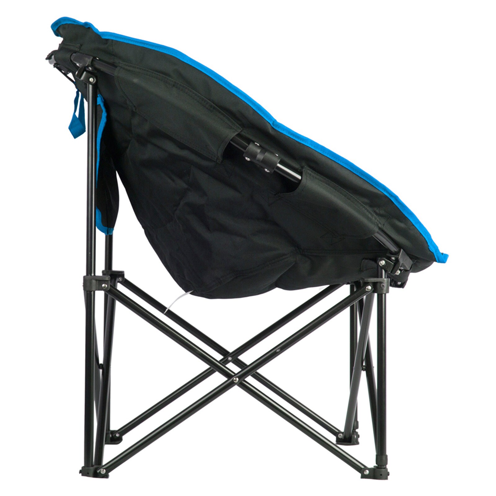 KINGCAMP MoonChair L Camping Klapp Stuhl Falt Sessel Garten Angel Outdoor 120 kg Farbe: blau