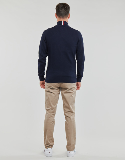 Tommy Hilfiger - PIMA ORG CTN CASHMERE ZIP THRU - Marine