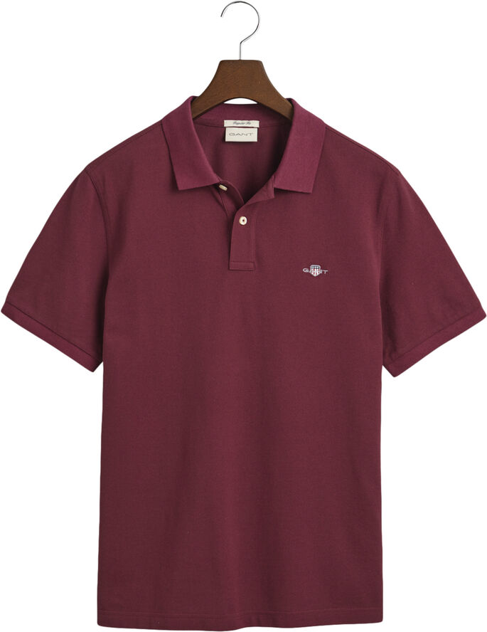 Gant REG SHIELD SS PIQUE POLO Wine red