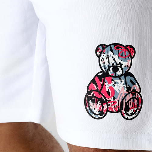 Short Jogging Essentials Art Series Pink Blanc