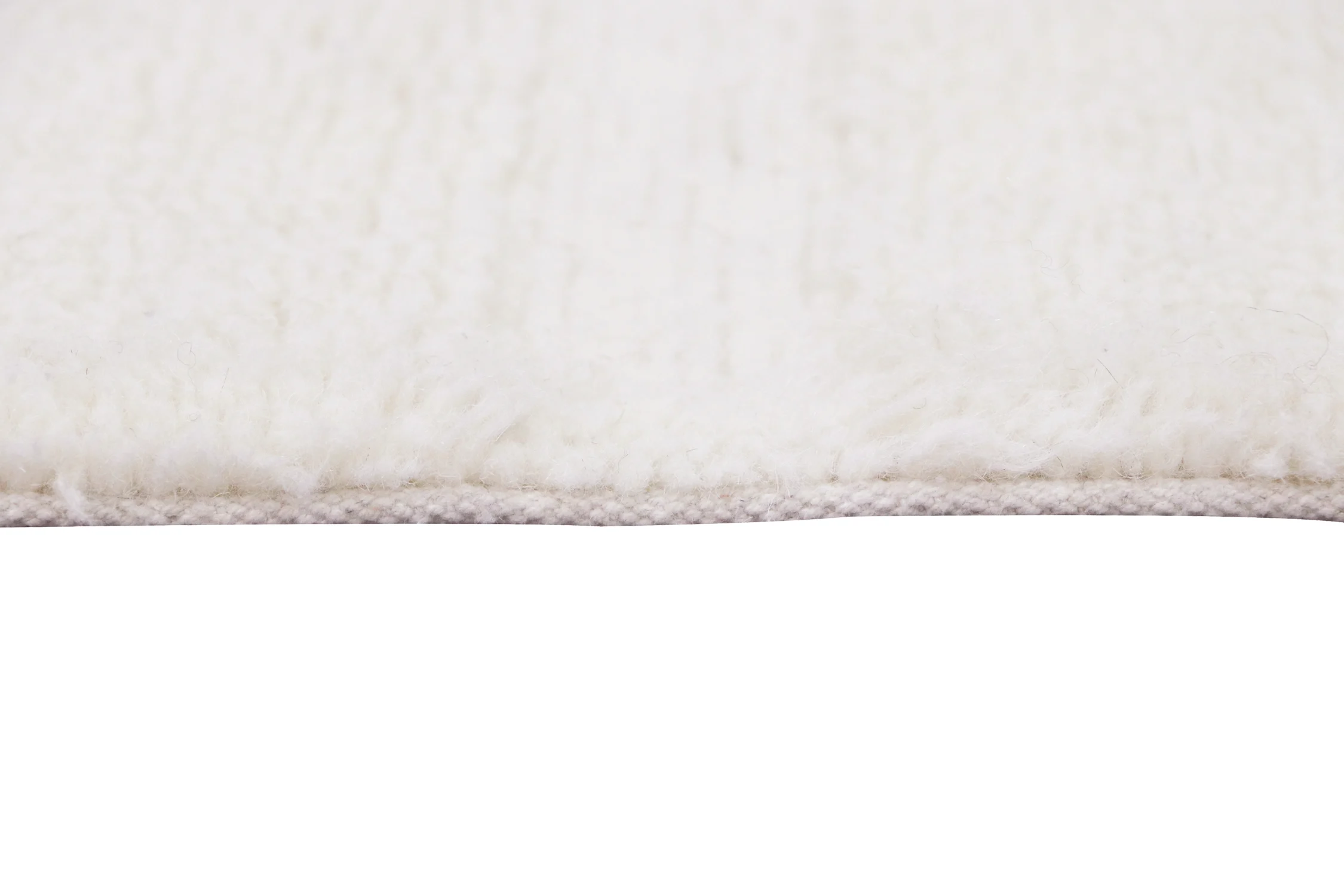 STEPPE - OVINS - Tapis rectangulaire en laine lavable | Blanc