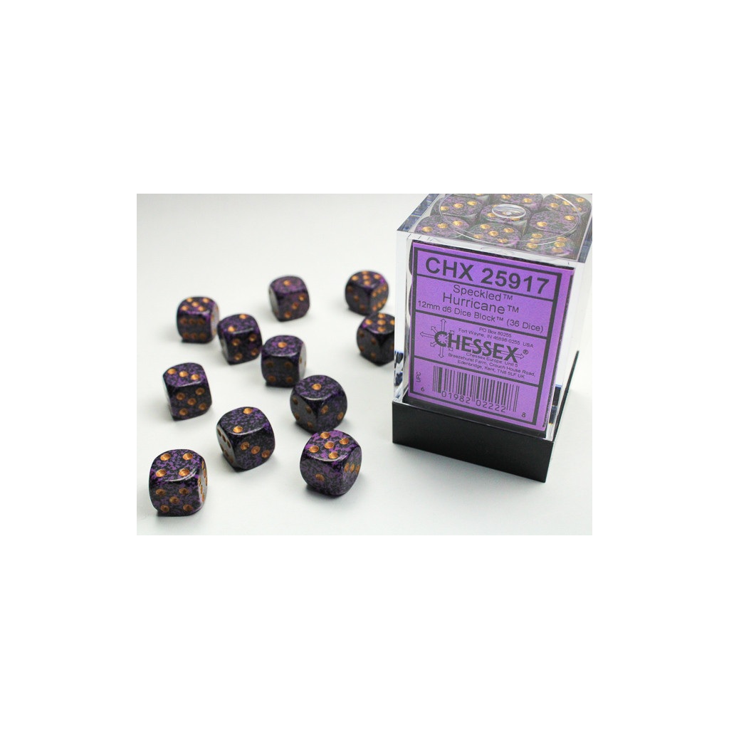 Set de 36 Dés Chessex : Speckled