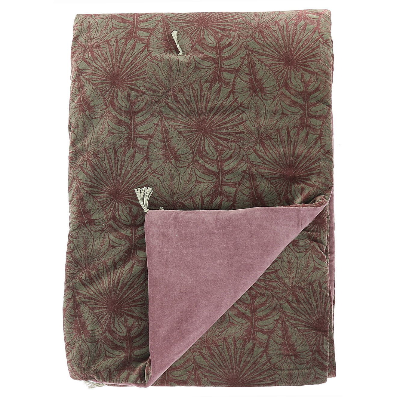 En Fil d'Indienne Plaid Goa rubis - 140x220 cm