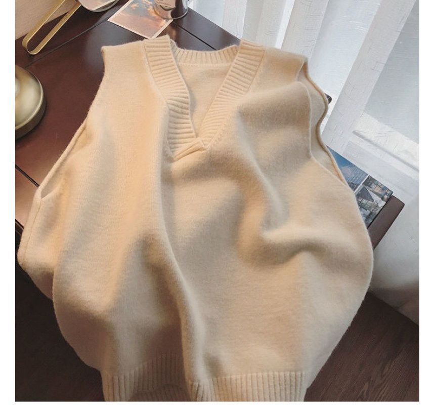 Frigga - V-hals effen vest