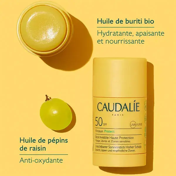 Caudalie Vinosun Protect Stick Invisible Haute Protection SPF50 15g