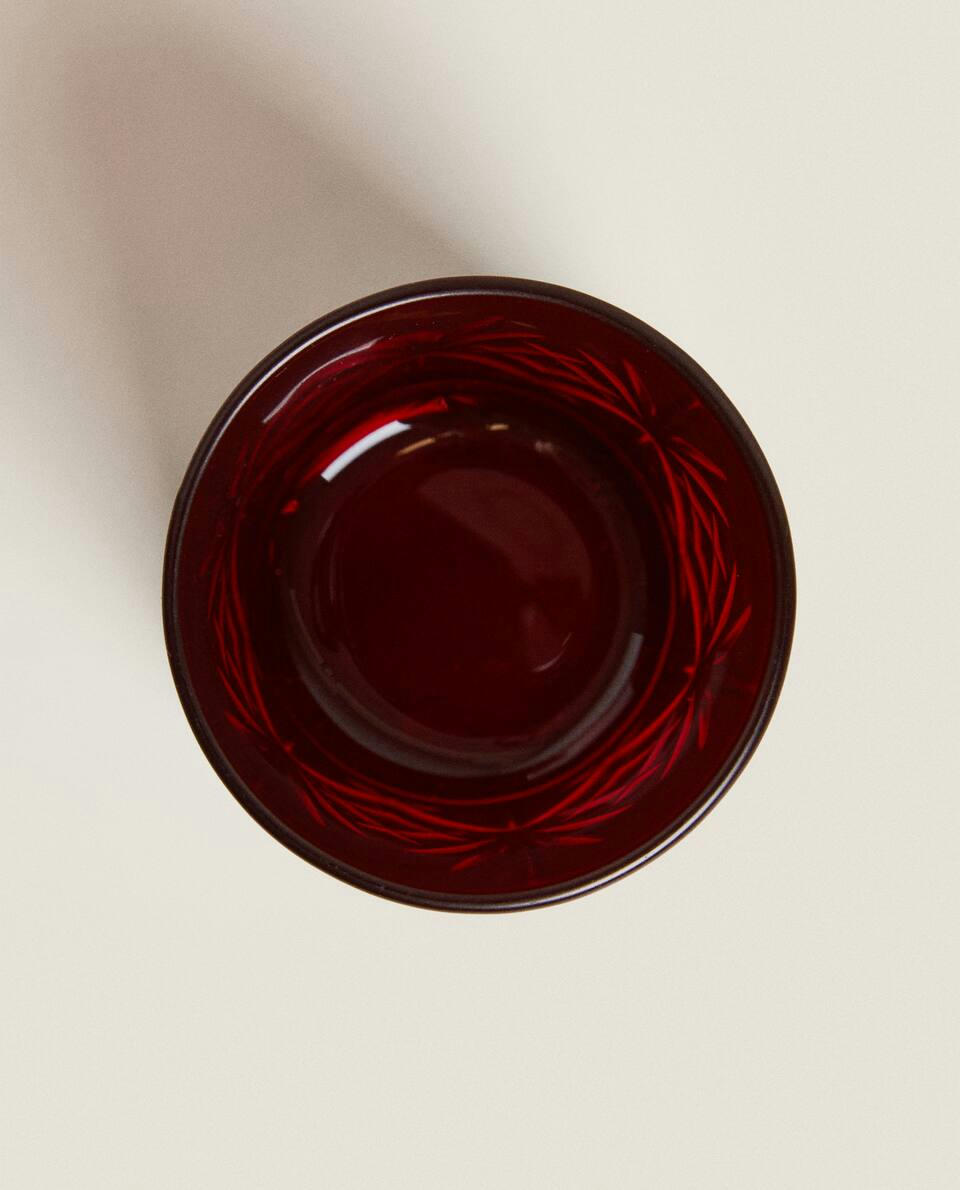 COPO DE SHOT DE NATAL COM GRAVURA DE CRISTAL