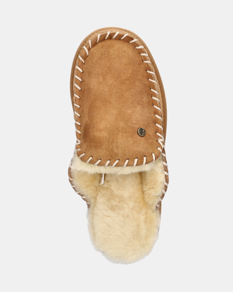 Warmbat Australia Mardie Pantoffels  - cognac
