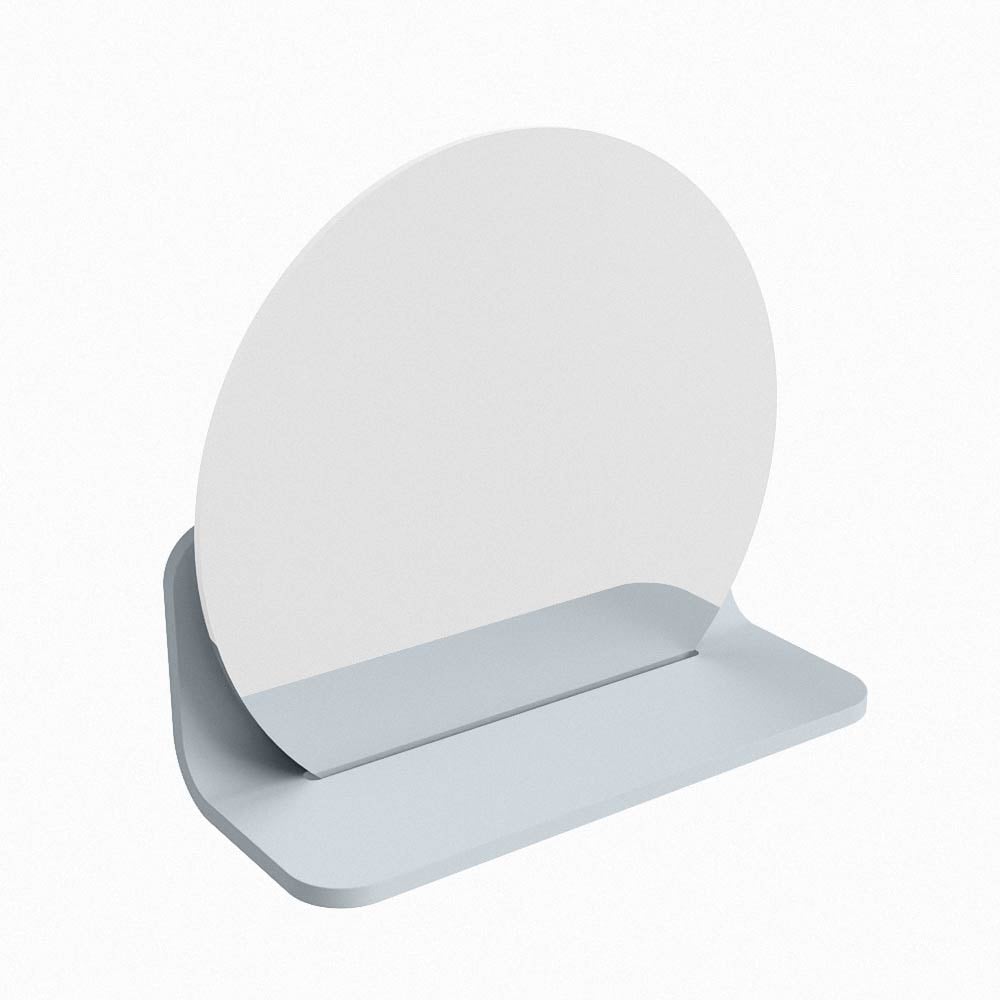Mondiaz Spot spiegel rond Ø30cm met planchet clay