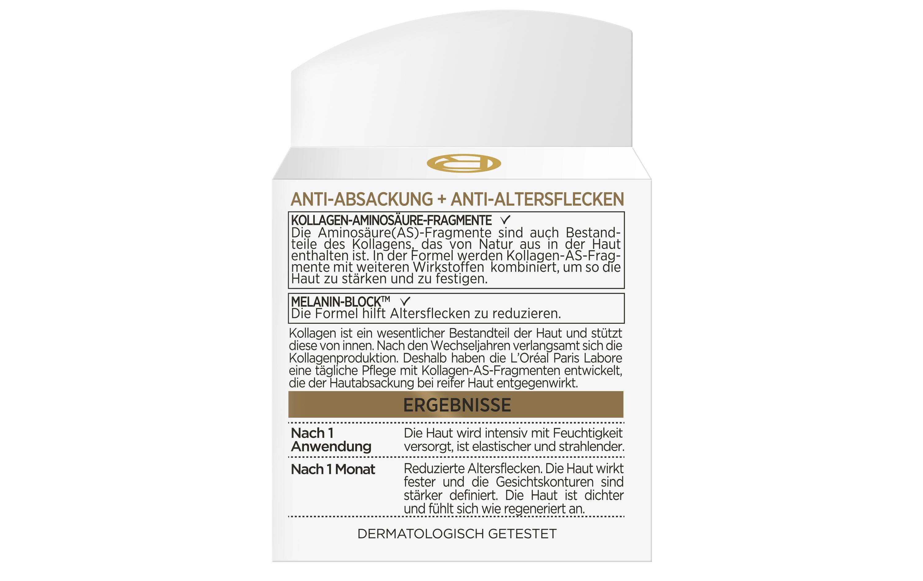 Tagescrème Age Perfect Pro-Kollagen Experte 50 mlTagespflege mit wirkungsvoller Kraft von Kollagen-AS-Fragmente