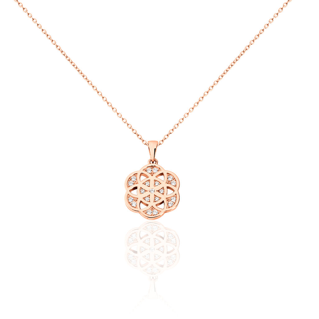 Collier Enoch Argent Blanc Oxyde De Zirconium