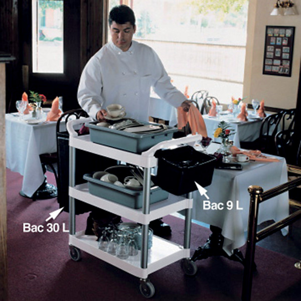 Bac 15.1 L pour chariots alimentaires Rubbermaid