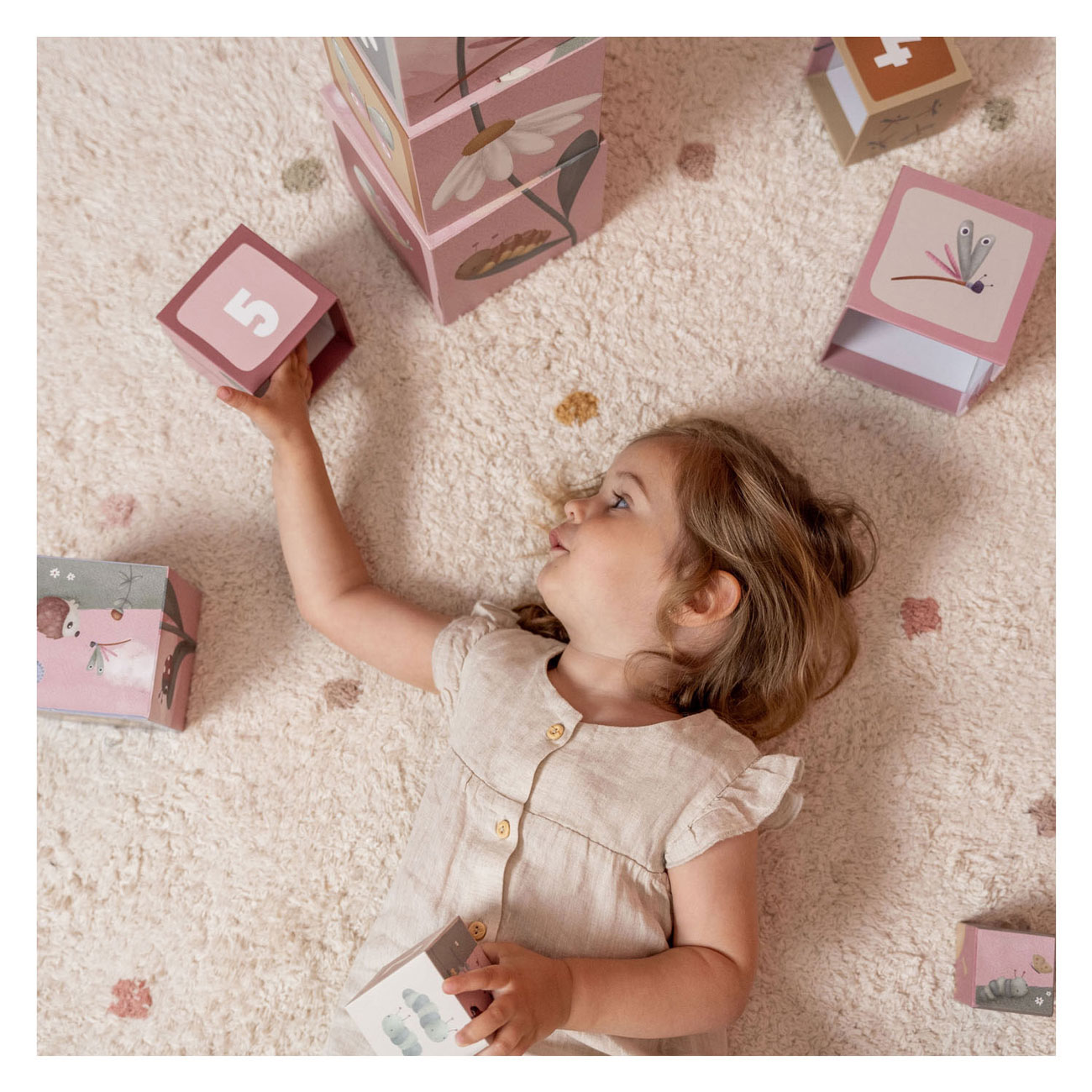 Little Dutch Stapelblokken Flowers & Butterflies FSC