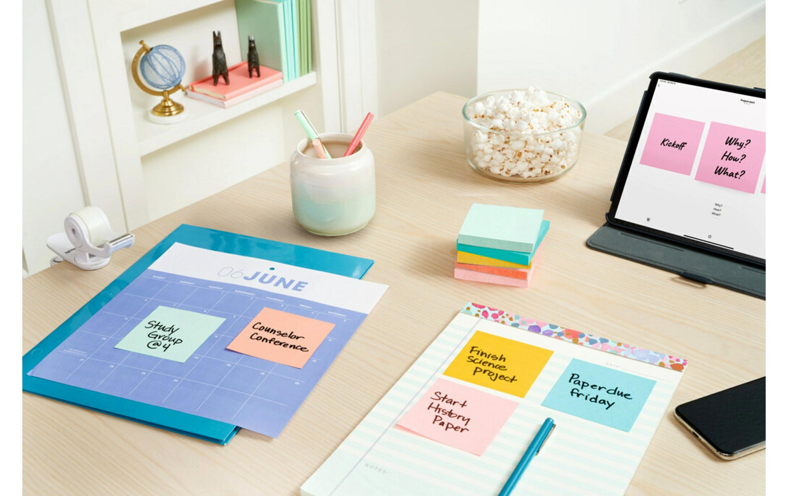 Notizzettel Beachside Collection, 76 x 76 mmPost-it Notes je 100 Blätter