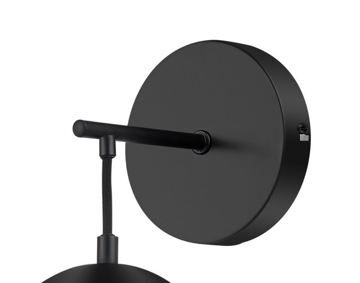 Applique murale Dacite E14 10W L.15xH.29xP.18cm noir GoodHome