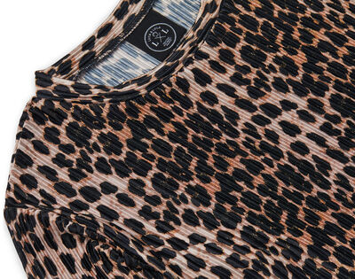Luca & Lola Elettra Langermet Topp, Leopard
