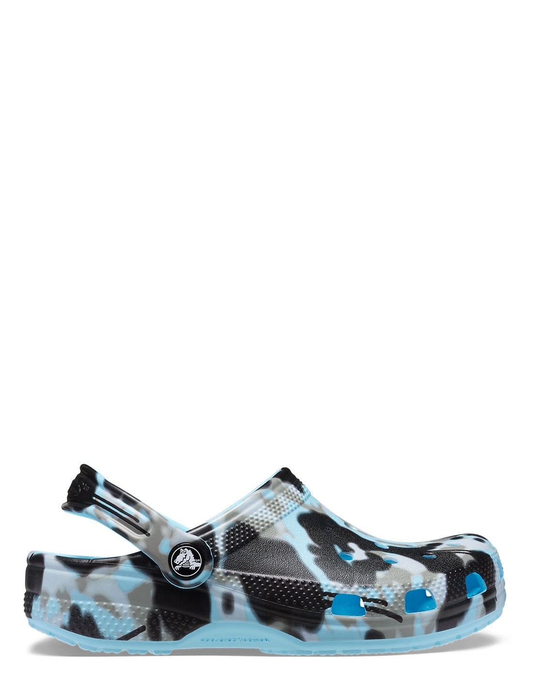crocs sabots femme enfant classic spray camo clog camouflage beu noir