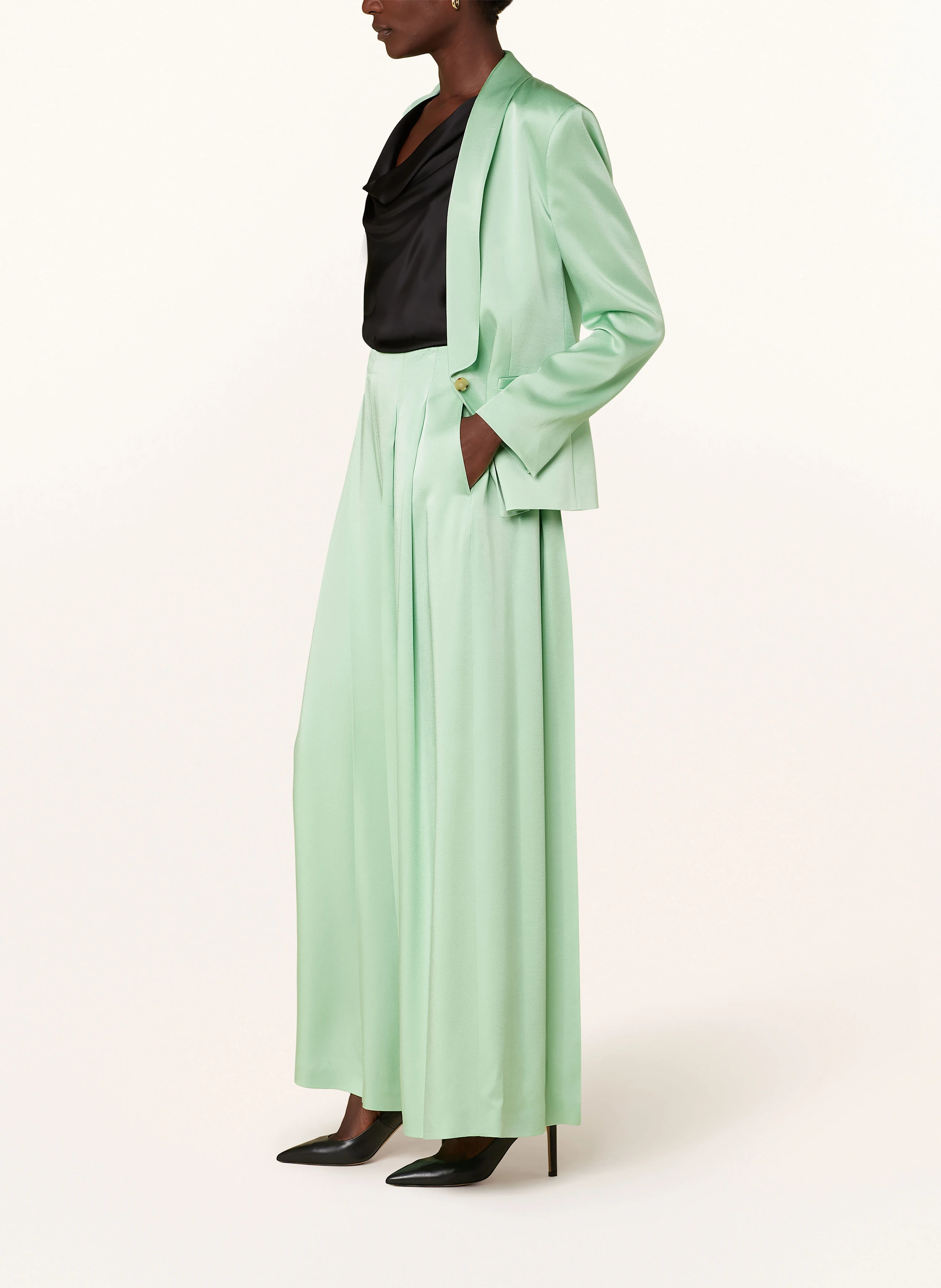 BOSS Marlenehose TETOSA aus Satin