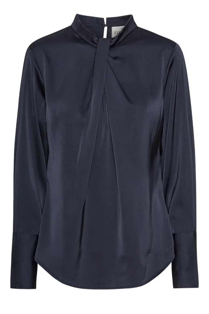 Karmamia Tara Blouse hammered sapphire