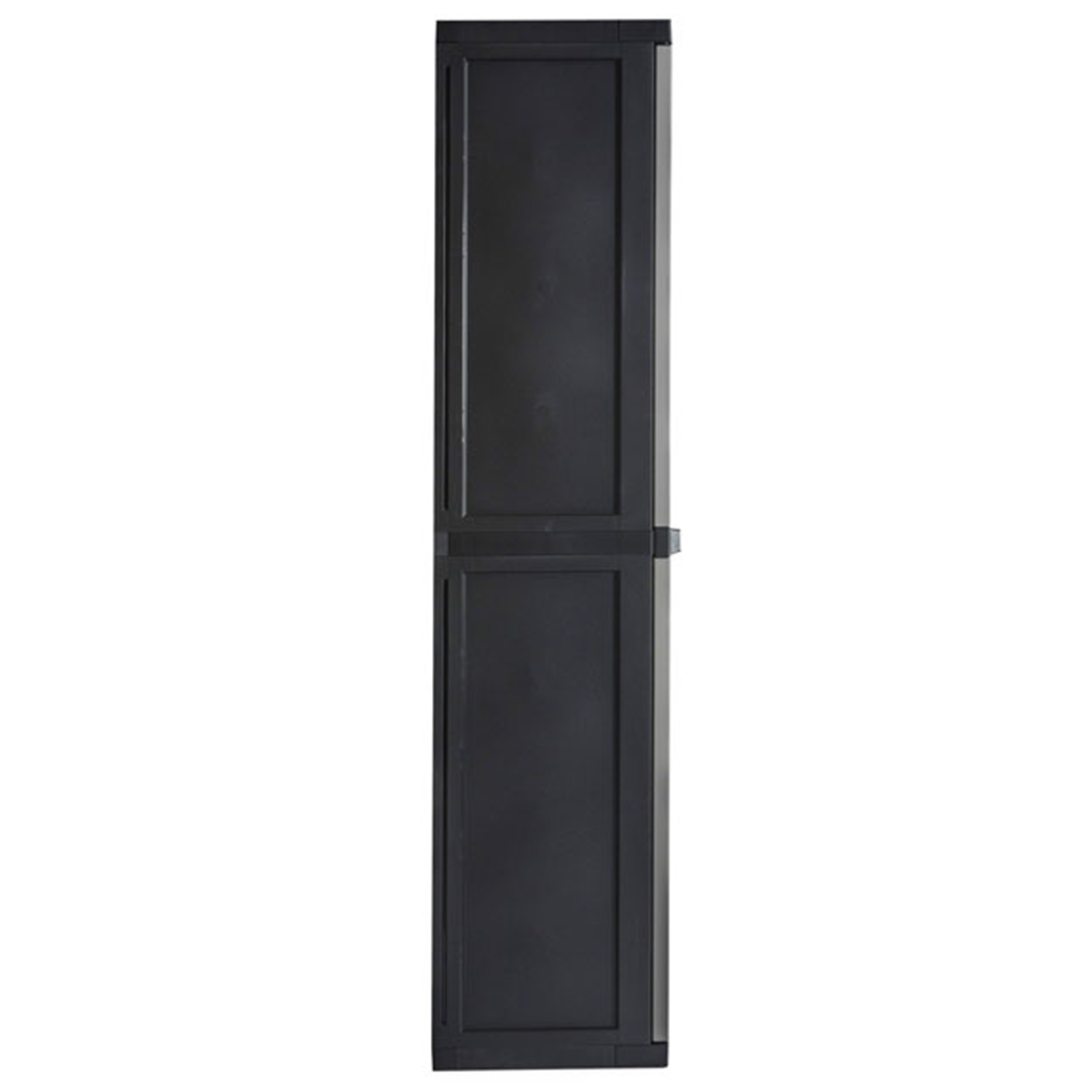 Universal-Schrank - grau-schwarz - 165 cm hoch