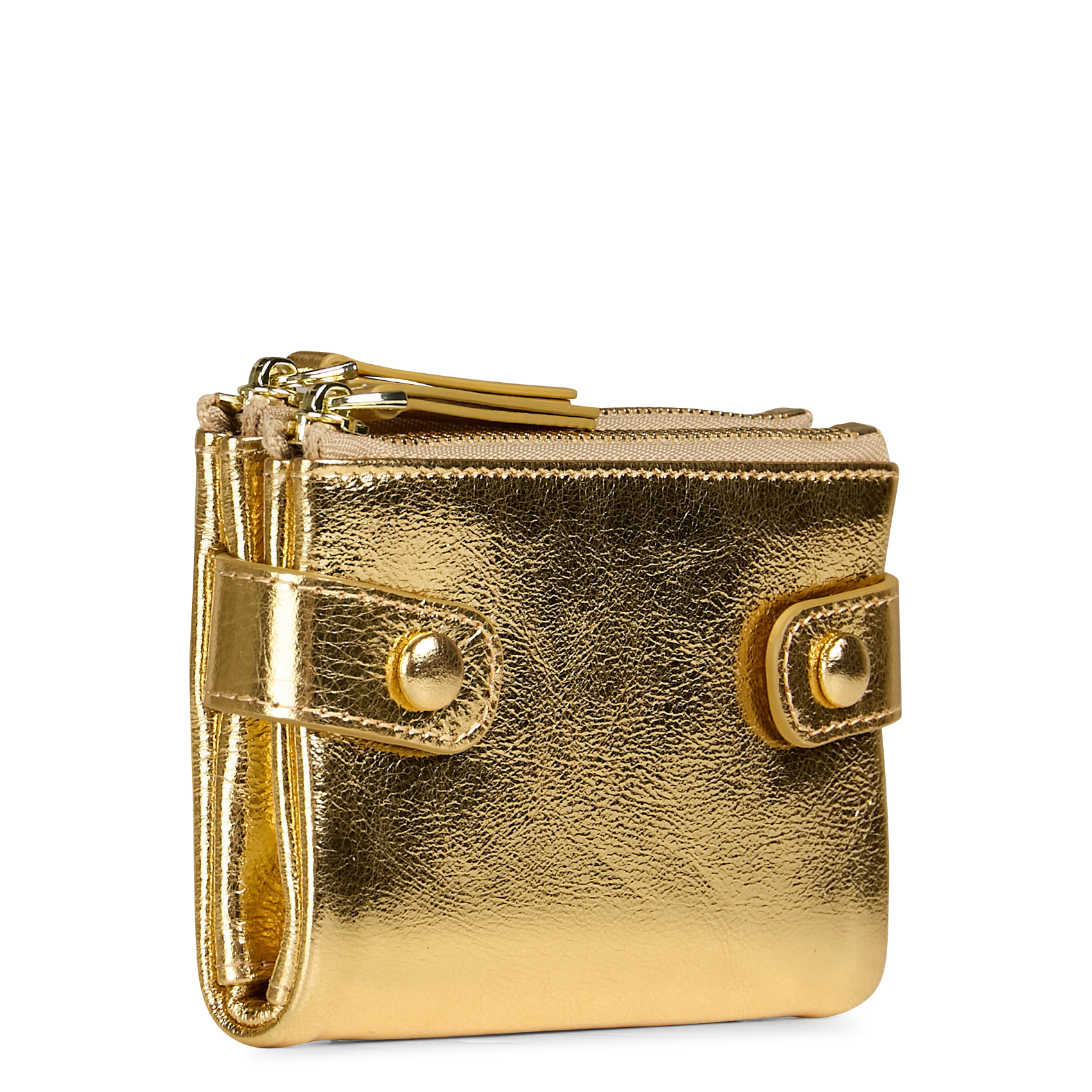 MINI COMPAGNON - Porte-monnaie en cuir | Doré