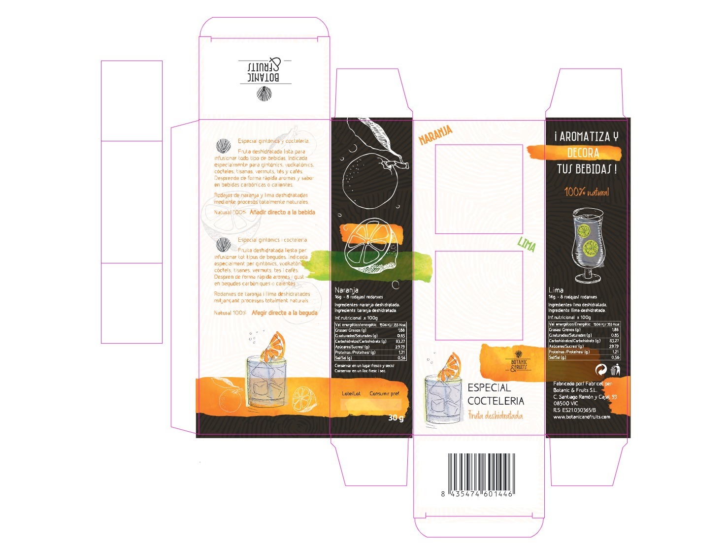 LARANJA E LIMA BOTANIC DESIDRATADA 30G
