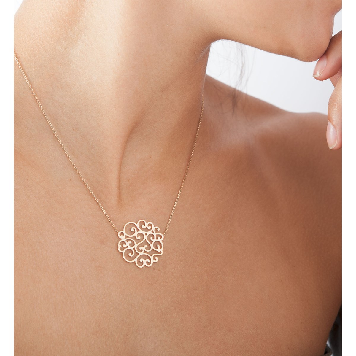 Collier argent et plaqué or TREFLE - LorenzoR