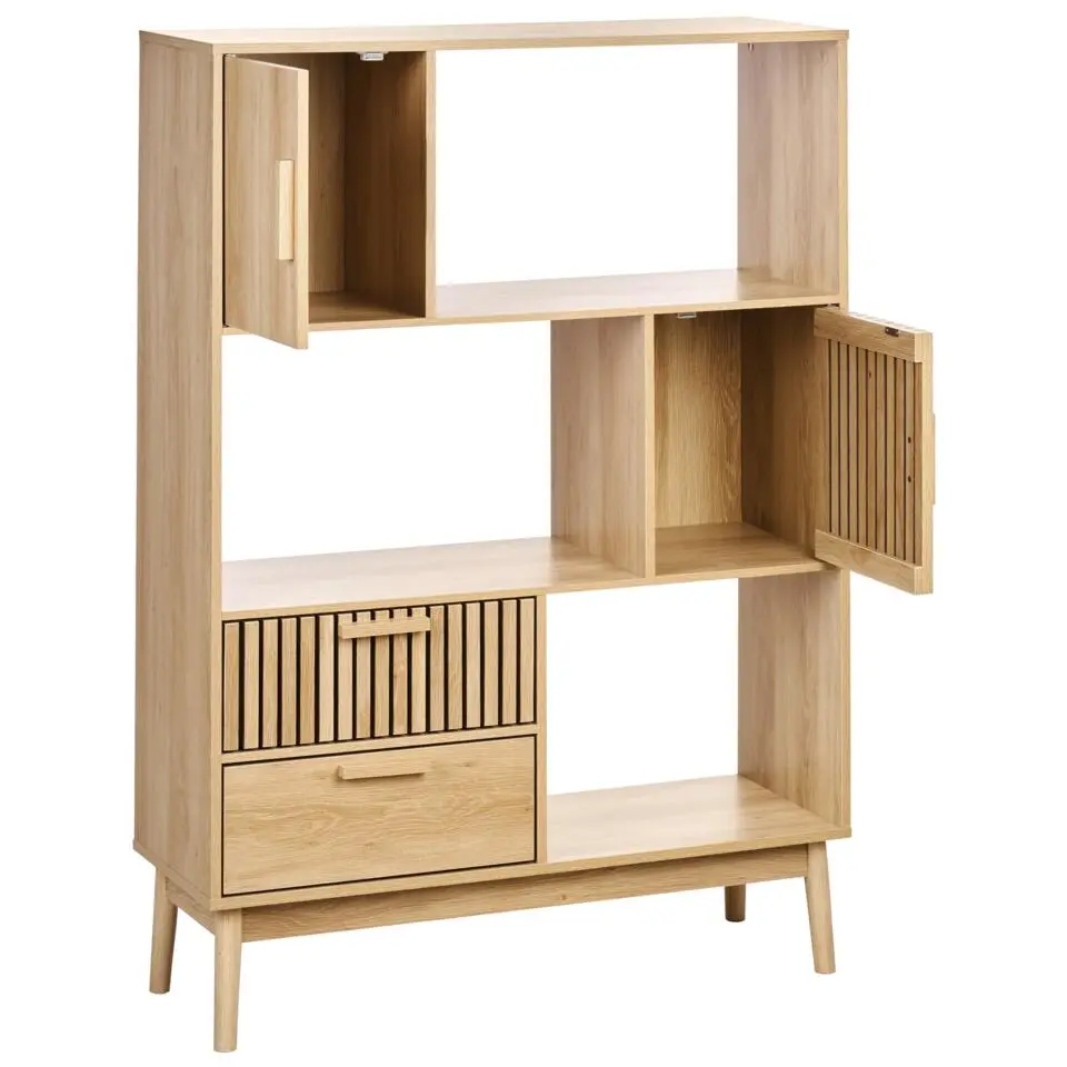 LYNWOOD - Boekenkast - Lichthout - MDF
