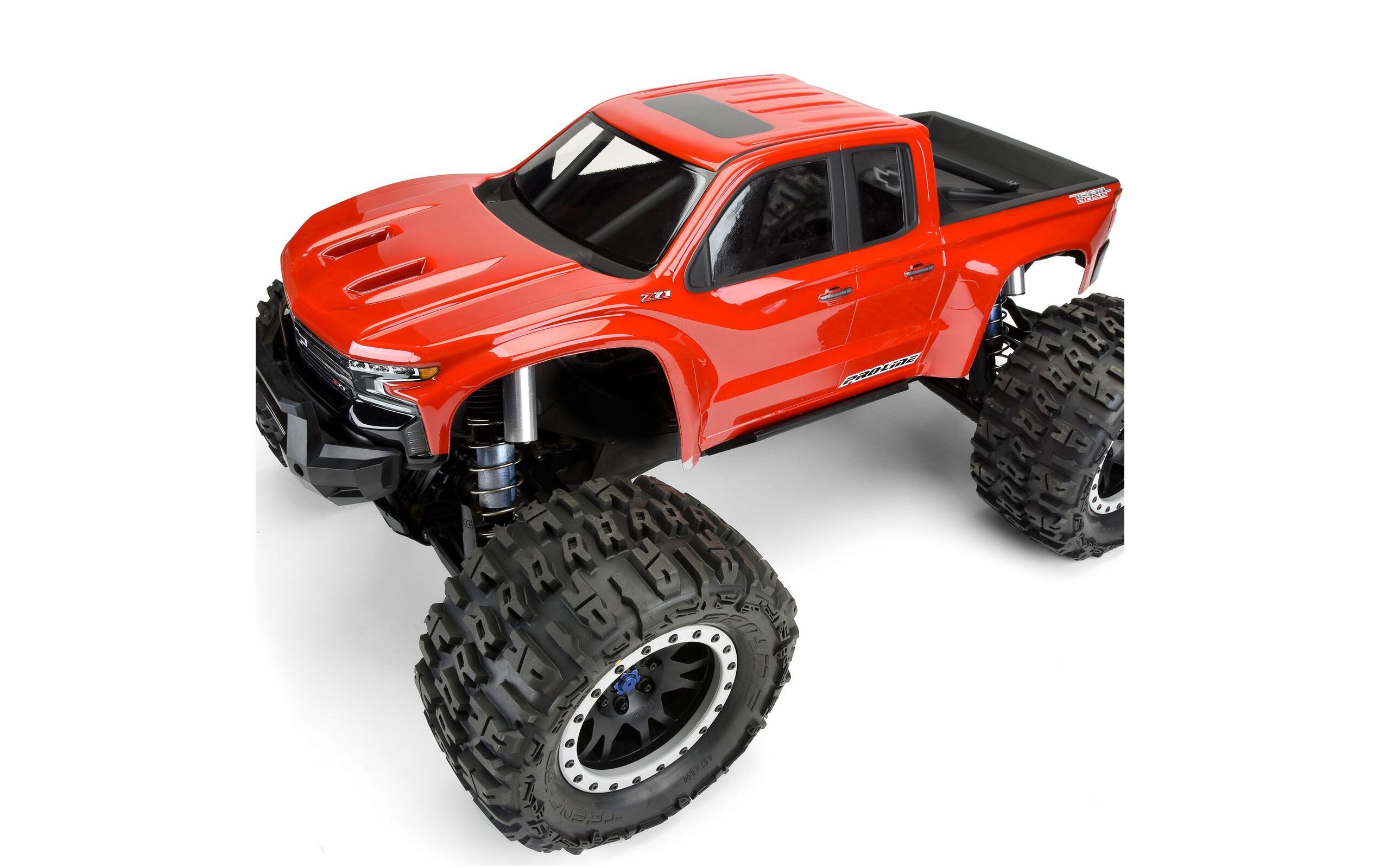 Karosserie Chevy Silverado Z71 2019 unlackiert, 1:5Chevy Silverado Z71 Trail Boss Karosserie, passend zu X-MAXX