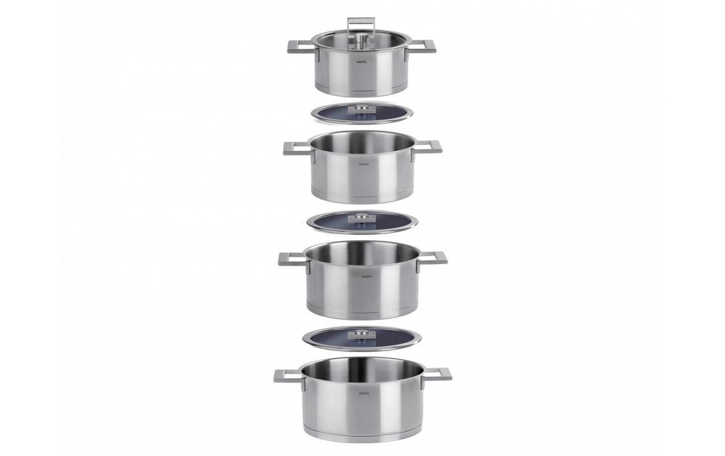 Kochtopf Strate 16 cm<br>Edelstahl Fleischtopf mit Deckel