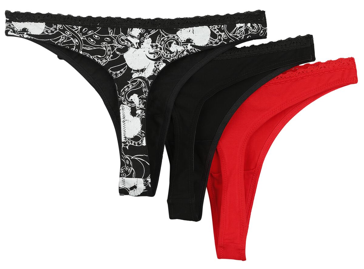Lot de 3 strings | Gothicana by EMP Panty