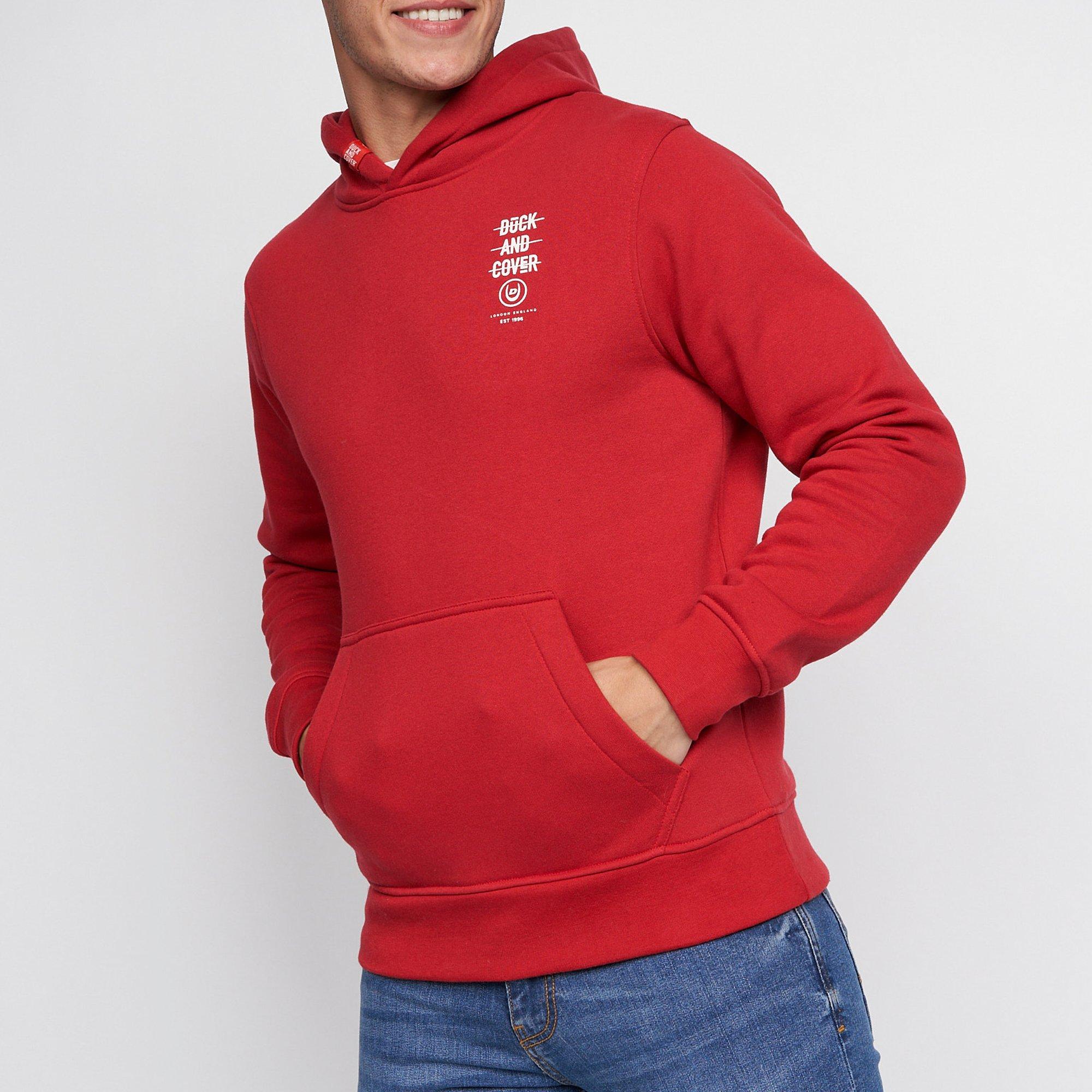 Duck and Cover DC Graphic Hoodie Mens